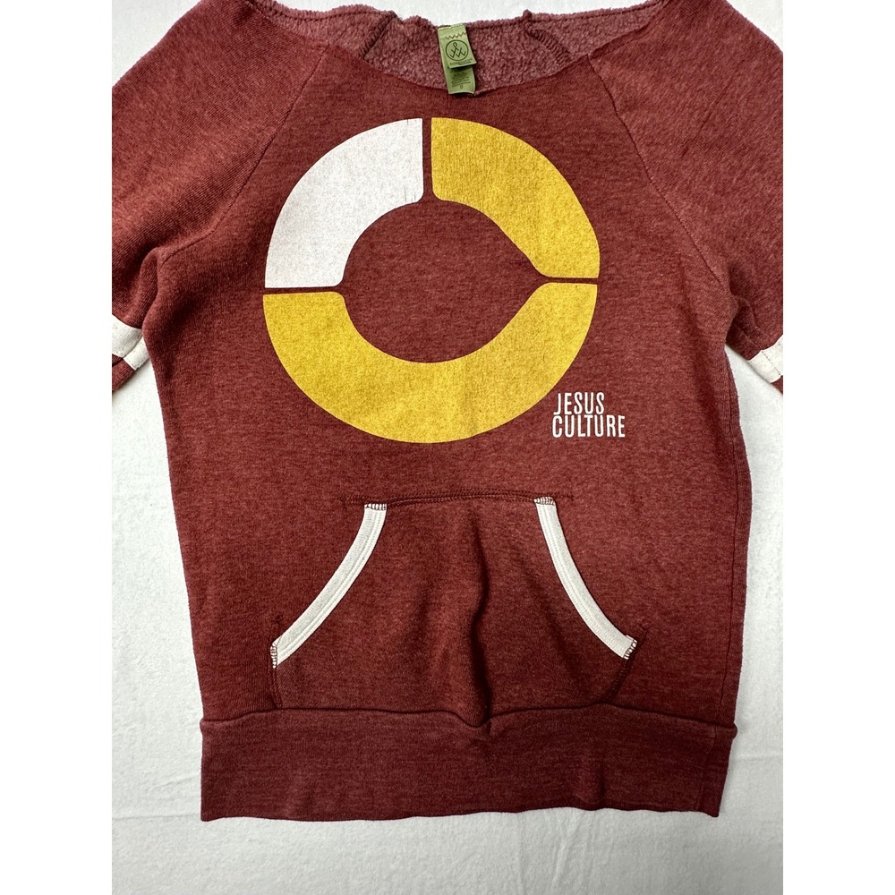 Jesus Culture Alternative Apparel Sweatshirt Pullover Top Maroon Small
